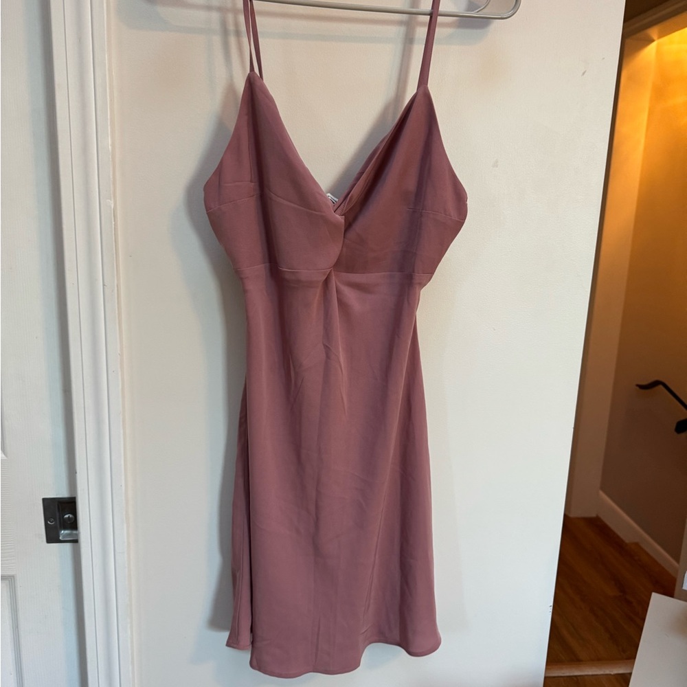 Elegant Mauve Slip Dress